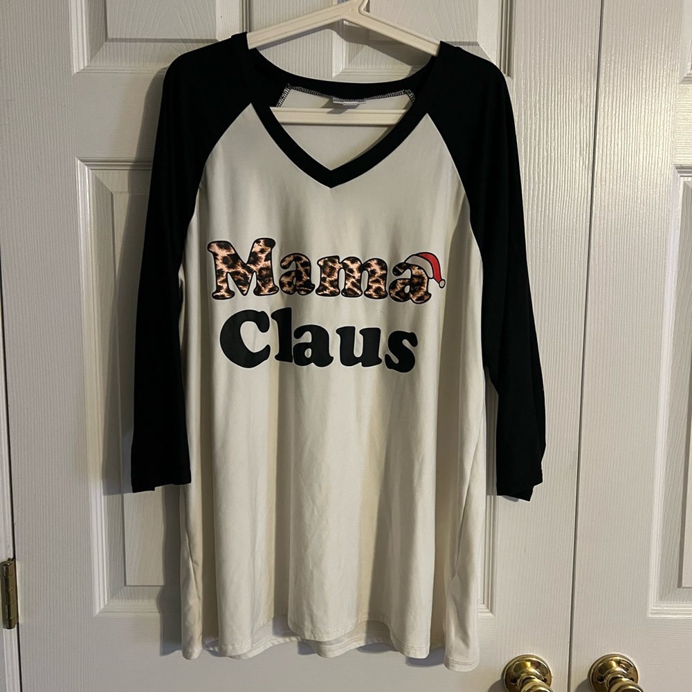 Lularoe Mama Clause PJ top worn once size XL